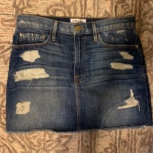 Frame Mini Denim Skirt